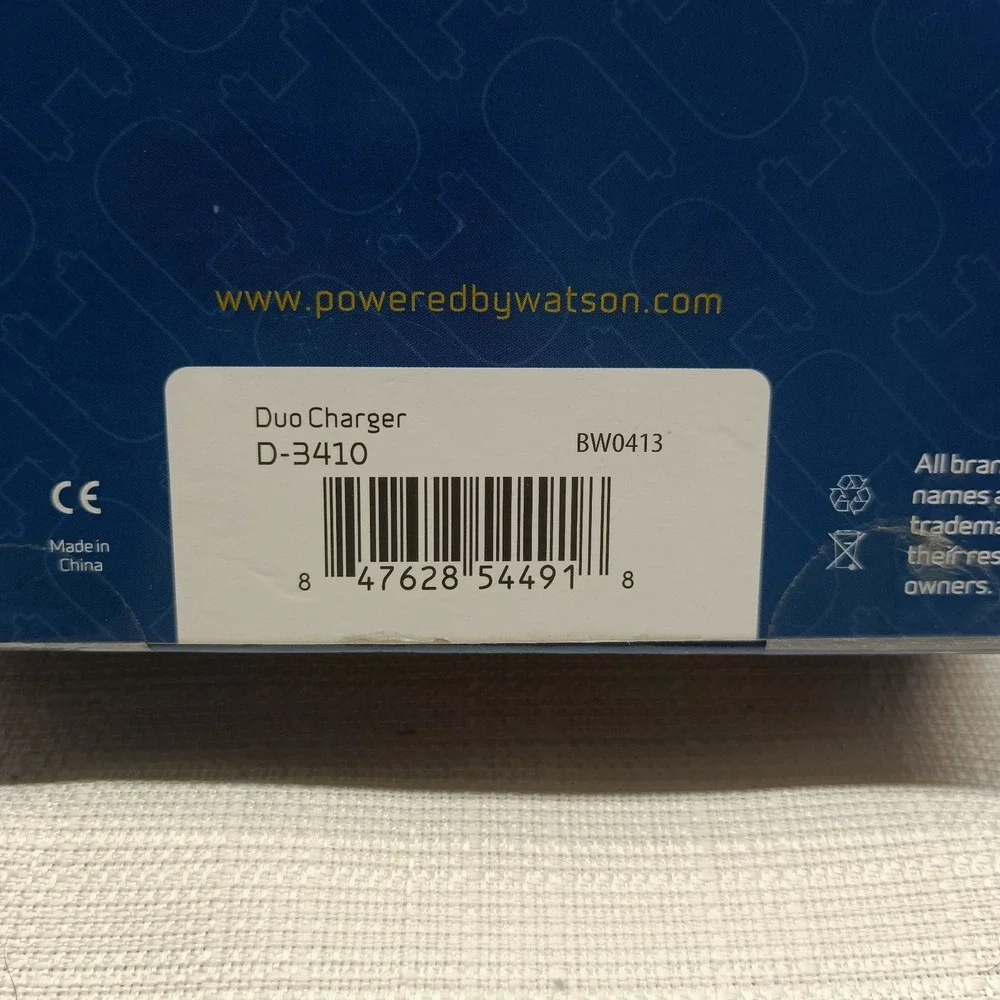 Watson‎ Duo Charger D-3410  Digital Camera Camcorder Battery Charger NIB